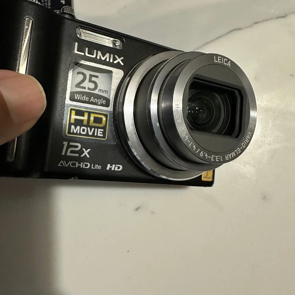 Panasonic Lumix DMC-ZS3 Digital Camera Black 12x Zoom Leica Lens HD Movie Case